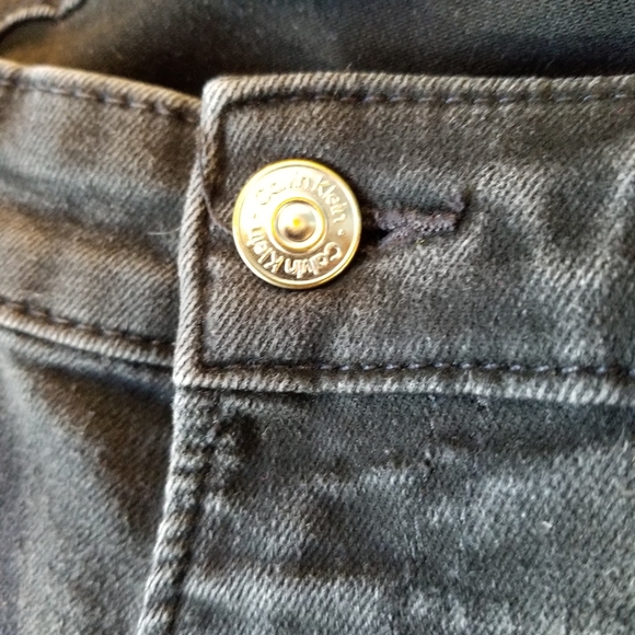 Skinny Jean's Calvin Klein Womans Pants w34 x l32 Black Bangladesh 81kc736 - Picture 14 of 16